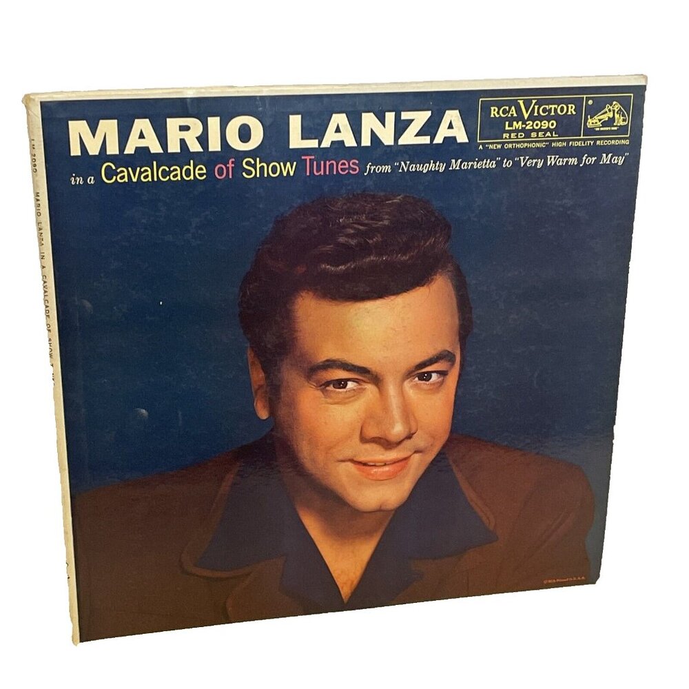 Mario Lanza Cavalcade Of Show Tunes (Vinyl, 1957) RCA Red Seal LM-2090 Good+ LP